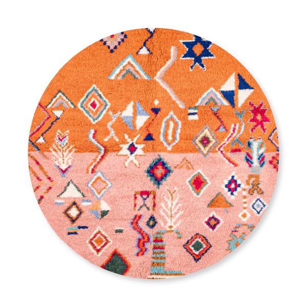 Moroccan round rugs - front side
